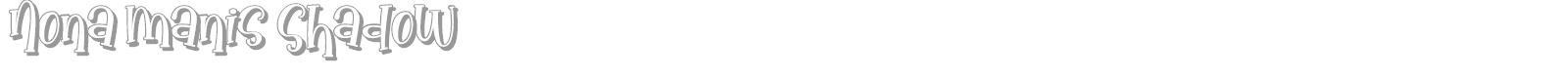Nona Manis font preview